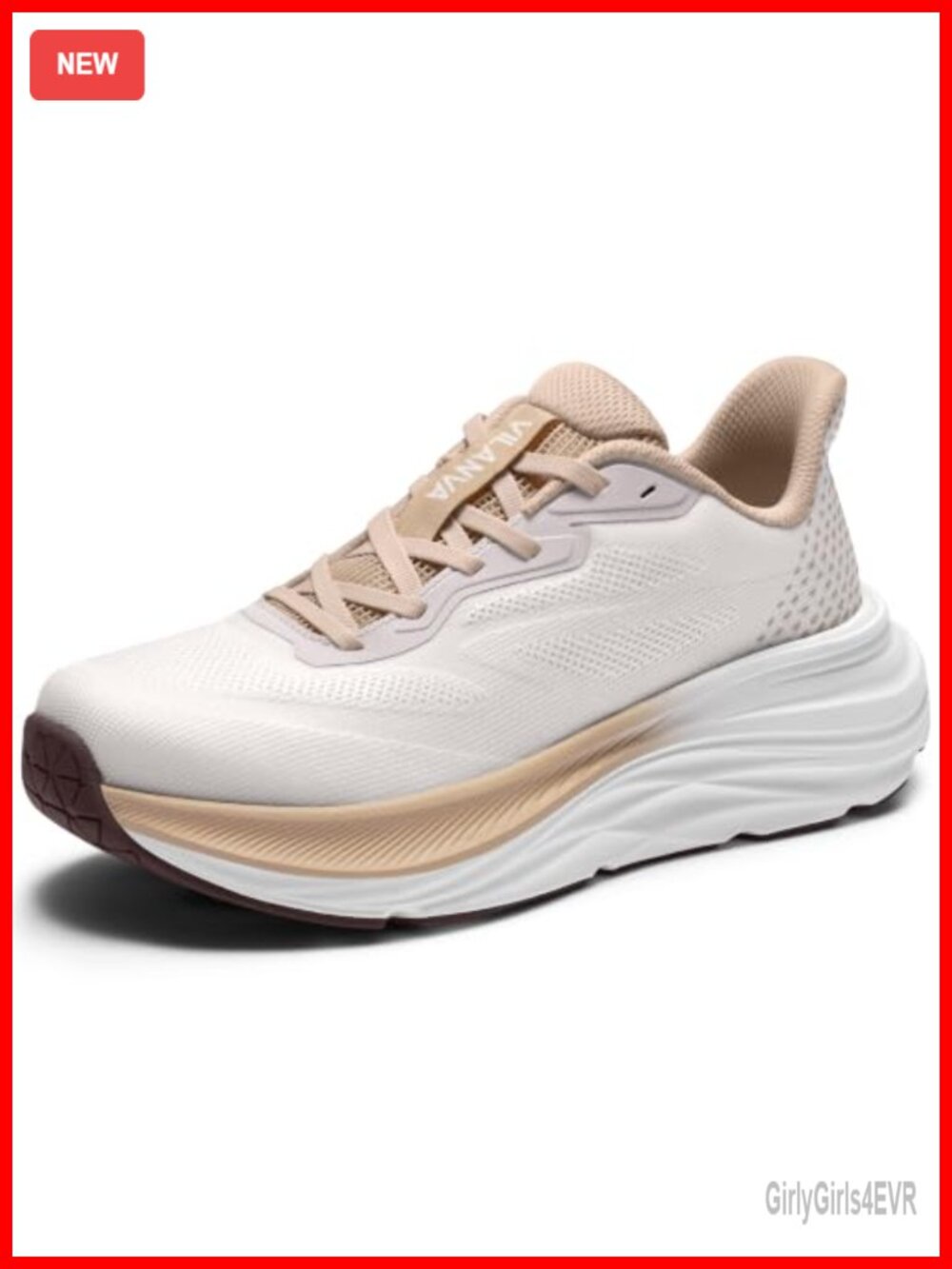 Women's Lightweight Cushioned Walking Running Sneakers Lace-Up Athletic Shoes